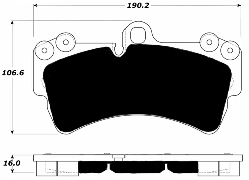 Porterfield R4-S Front Pads for Porsche Cayenne S (2003-10) - Image 2