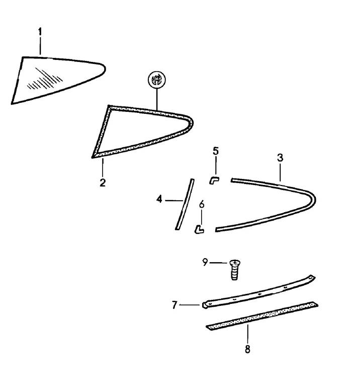 Quarter Glass Seal for Porsche 911 (1978-87) - Image 2