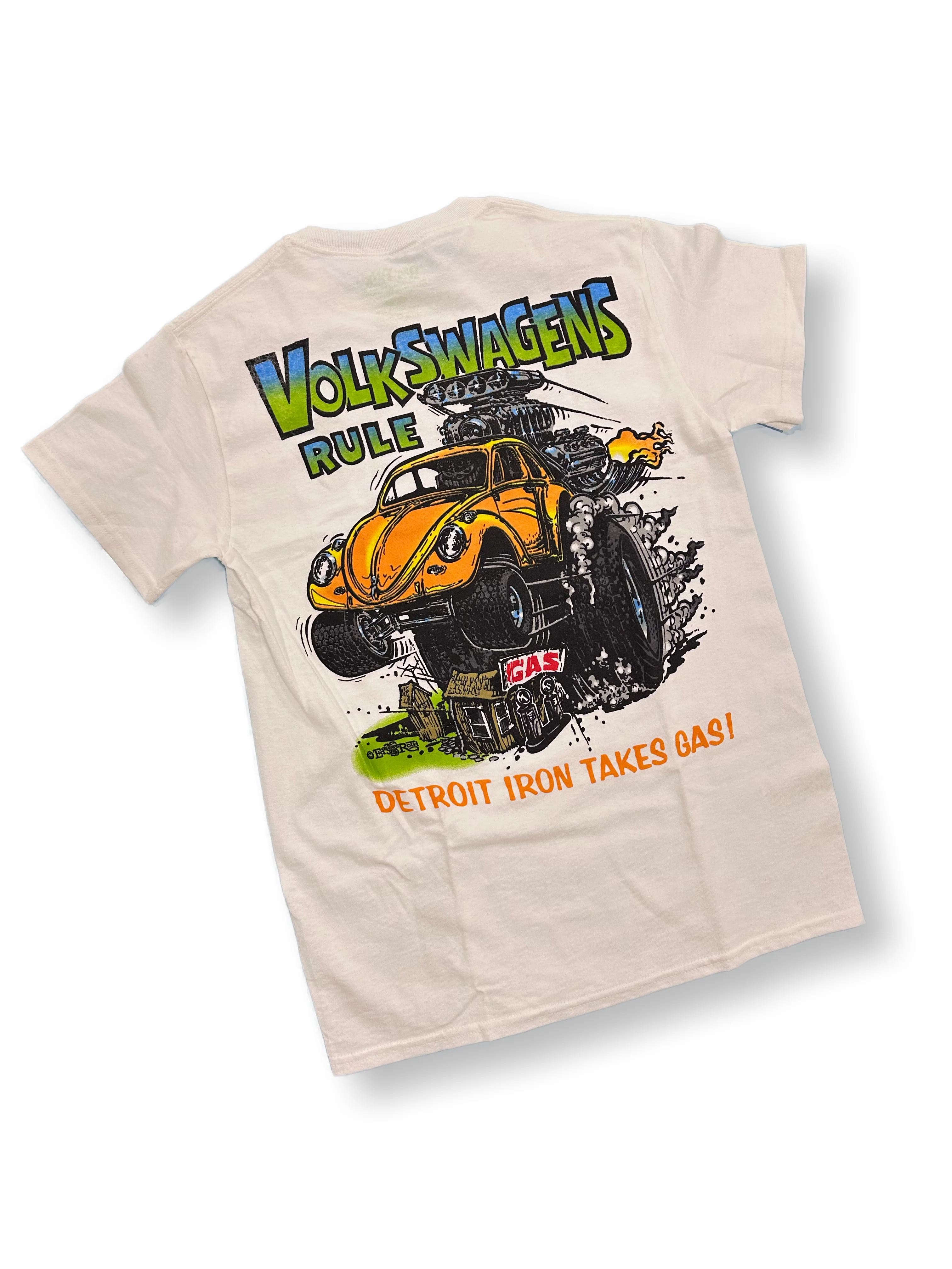 Rat Fink "Volkswagens Rule" VW Beetle T-Shirt – Officially Licensed