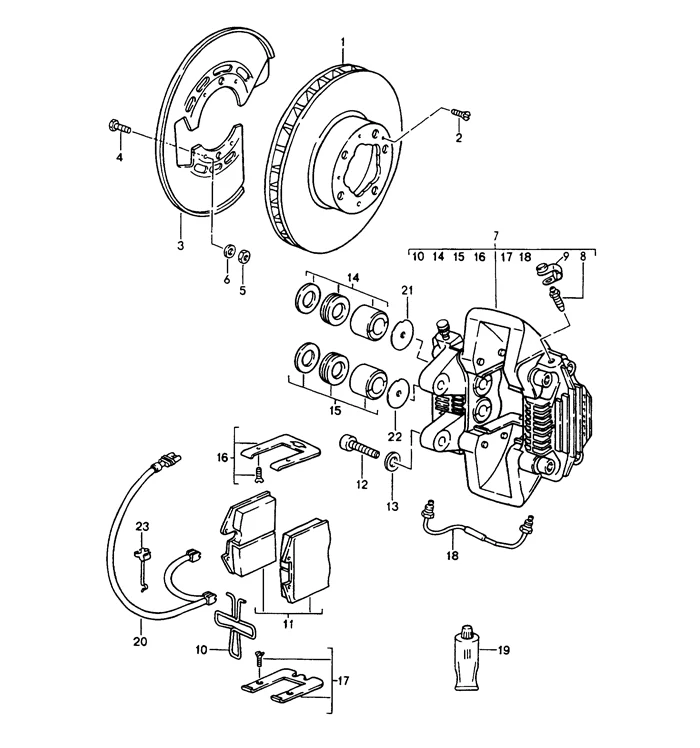 Rear Brake Pad Sensor for Porsche 911 (1989-98) - Image 2