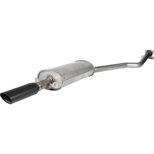 REAR SPORT MUFFLER, STAINLESS WITH MATTE BLACK TAIL PIPE, 924S-944 - Image 4