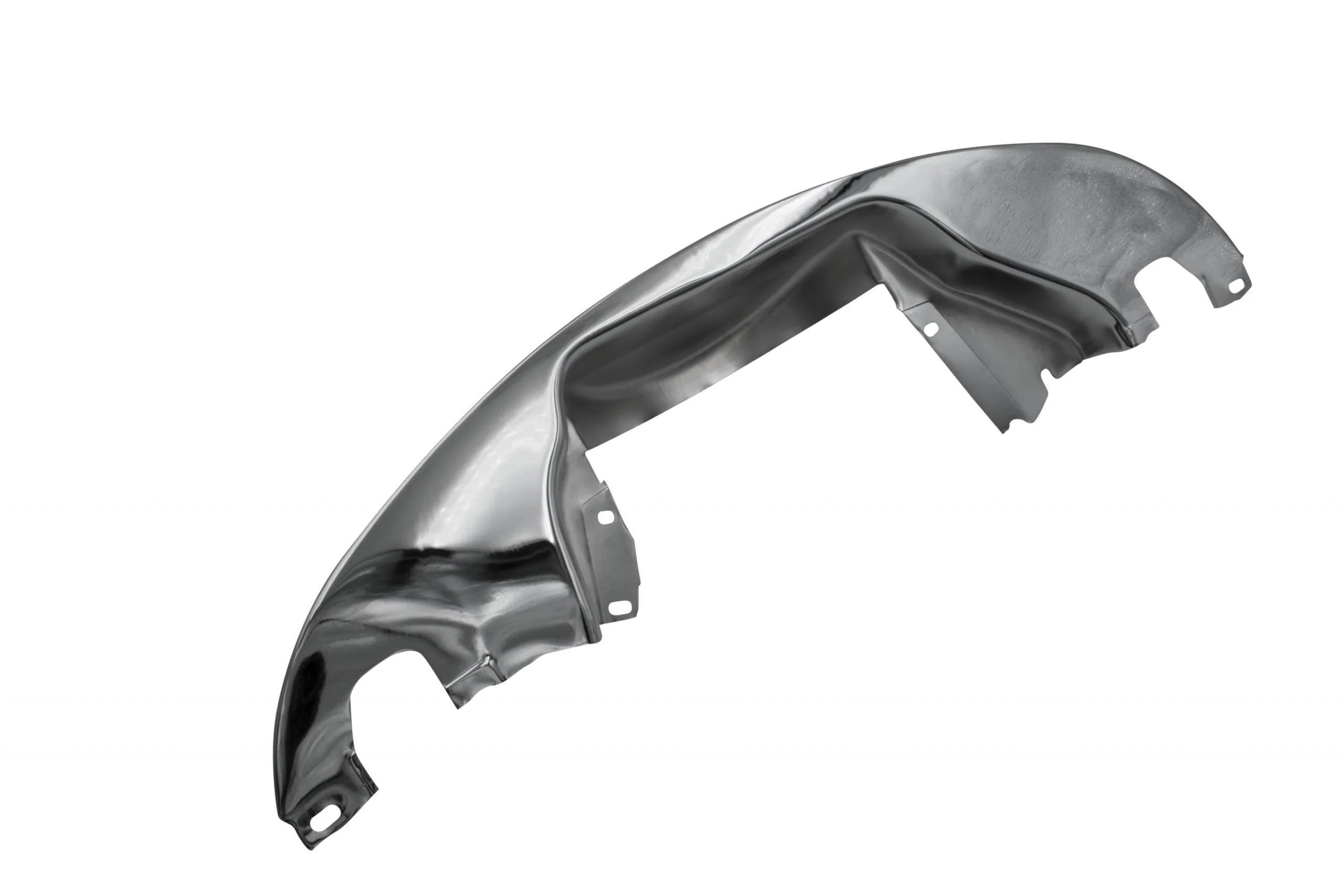 Rear Tin, without Hose, with Heat Riser, Chrome