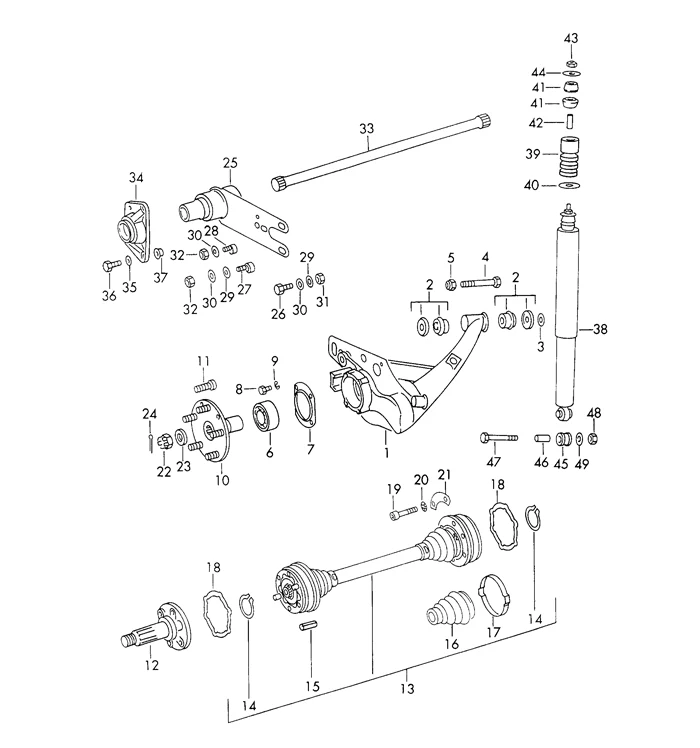 Rear Wheel Hub for Porsche 911, 912 (1969-73) - Image 3
