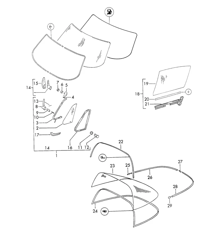 Rear Window Seal for Porsche 911, 912 (1965-89) - Image 2