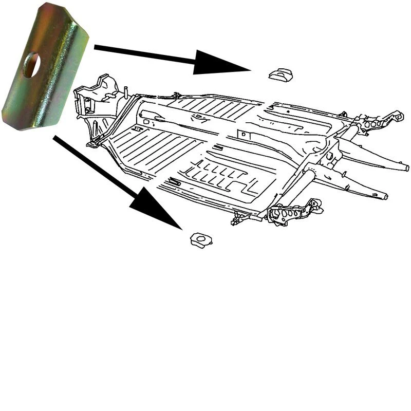 Rear Body Bolt Reinforcement for VW Beetle (1947-86)