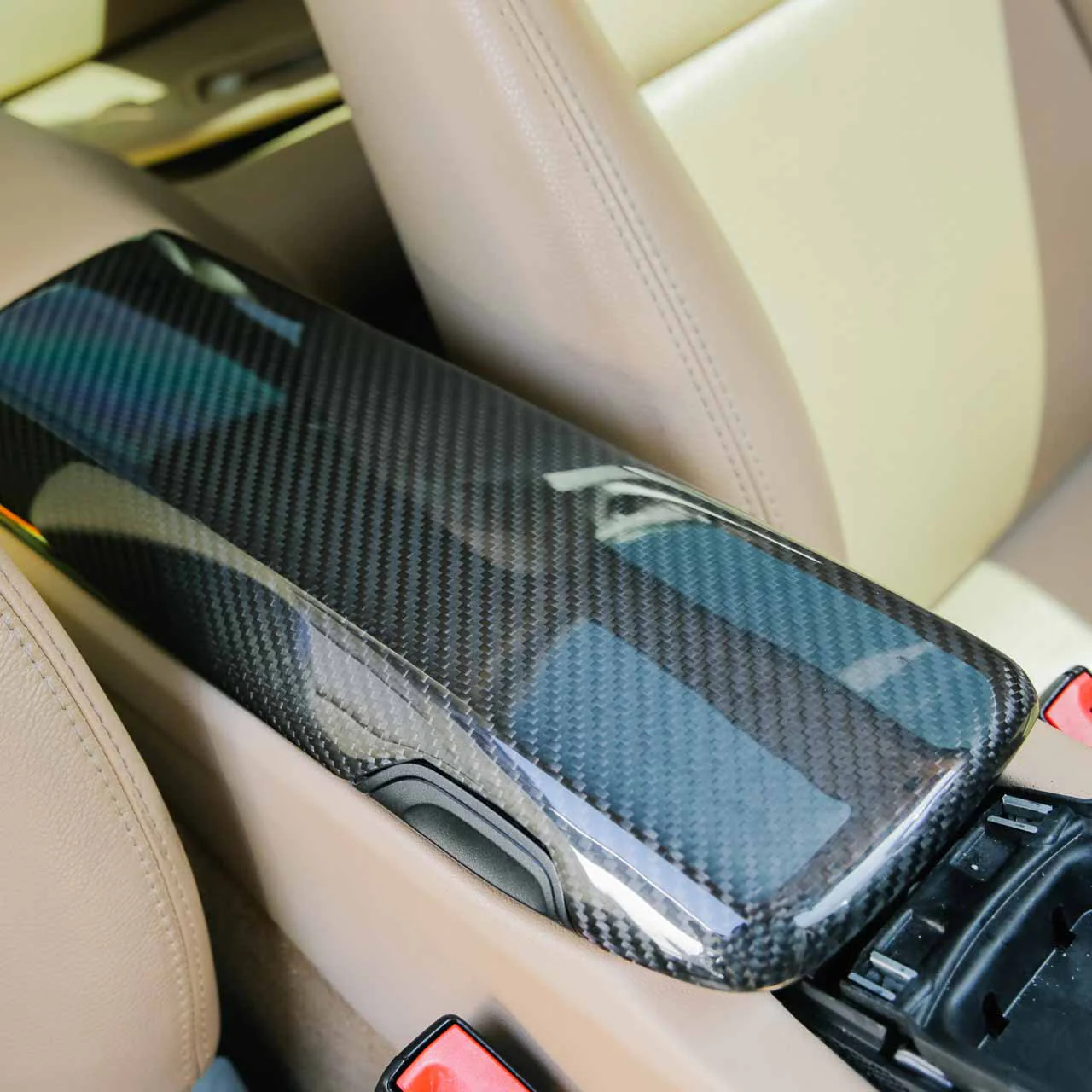 Rennline 911/Cayman/Boxster Carbon Fiber Arm Rest for Porsche 911 (991.1) & Cayman/Boxster (981) - Image 3
