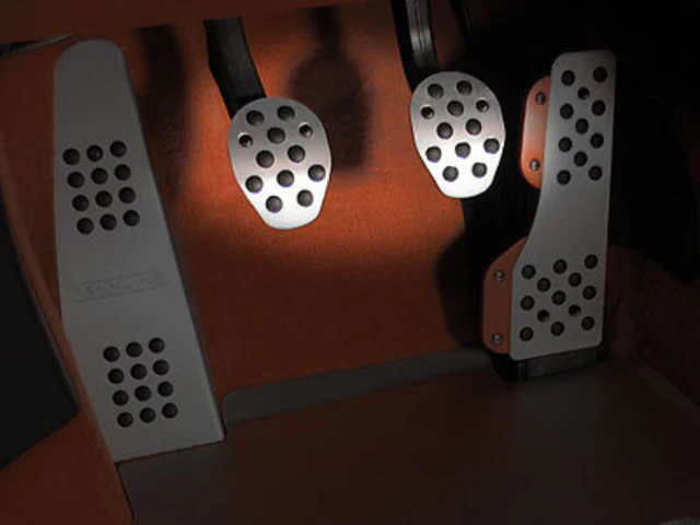 Rennline Aluminum Clutch and Brake Pedal w/ Rubber Grips for all Pre 1998 Porsche Models