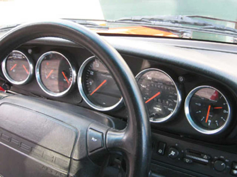 Rennline Aluminum Gauge Bezels for Porsche 911 (1965-98) - Image 4