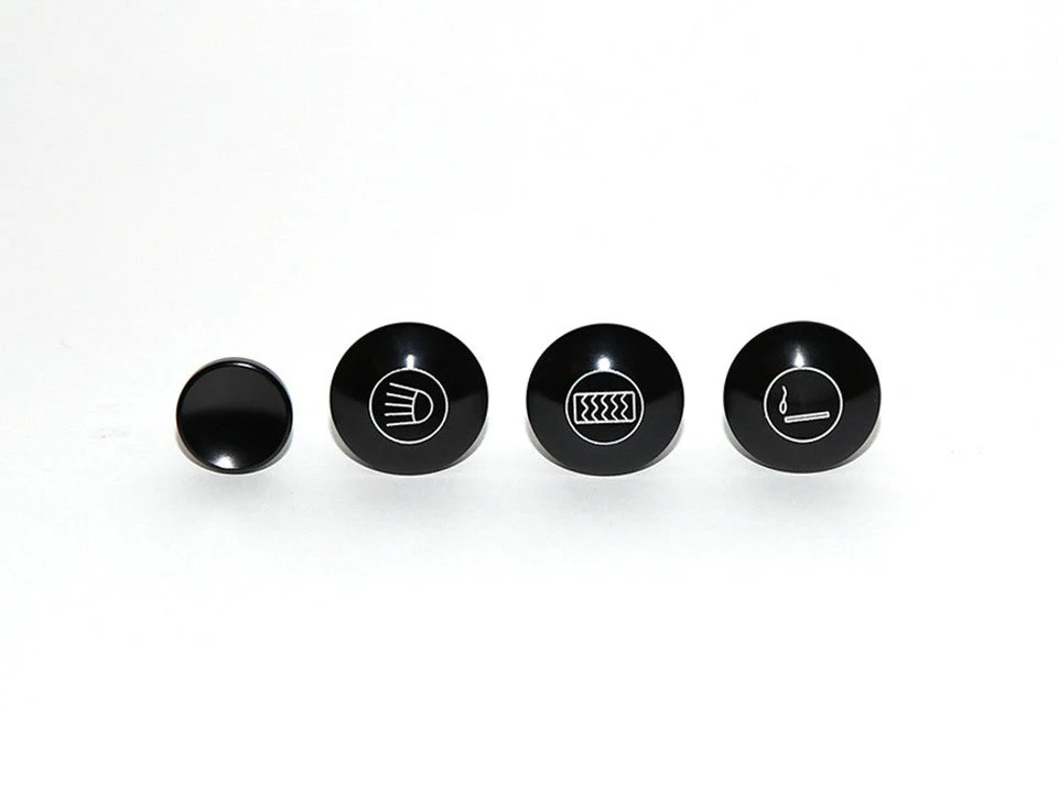 Rennline Billet Dash Knobs - Early Defrost - for Porsche 911, 912, and 914 (1965-73) - Image 3