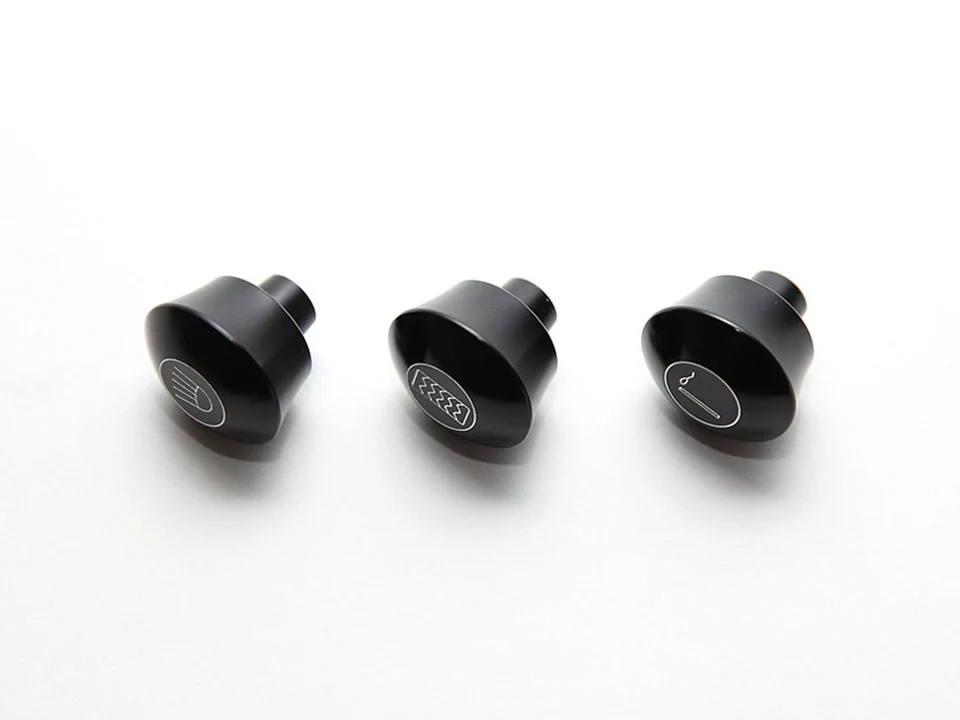 Rennline Billet Dash Knobs - Early Headlights - for Porsche 911, 912, and 914 (1965-73) - Image 2