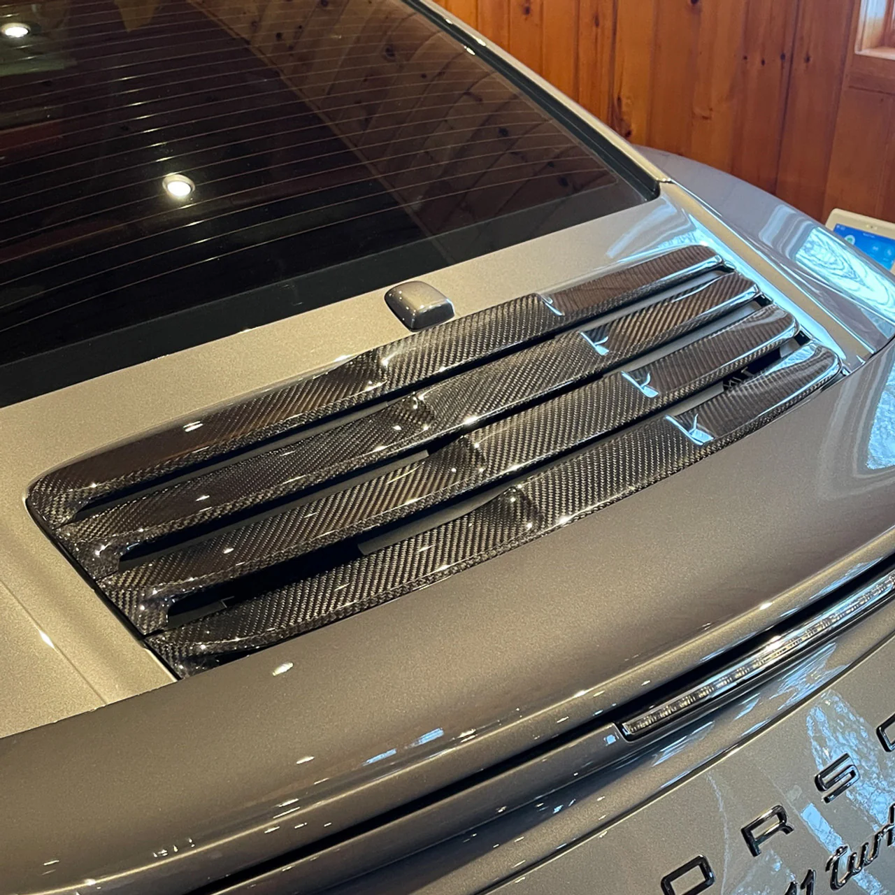Rennline Carbon Fiber Decklid Louvers for Porsche 991.1 Turbo - Image 7