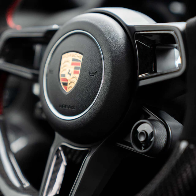 Rennline Carbon Fiber Steering Wheel Insert Kit for Porsche 911 (991) - Image 4