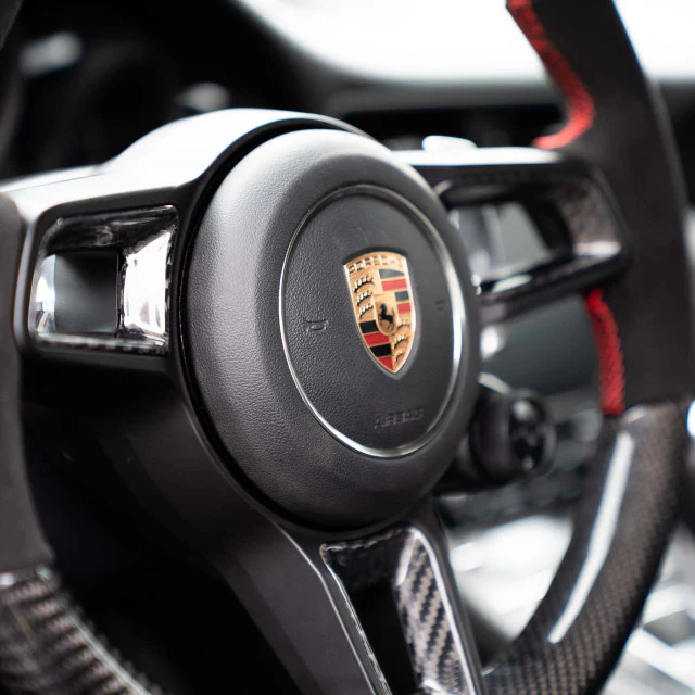 Rennline Carbon Fiber Steering Wheel Insert Kit for Porsche 911 (991) - Image 5