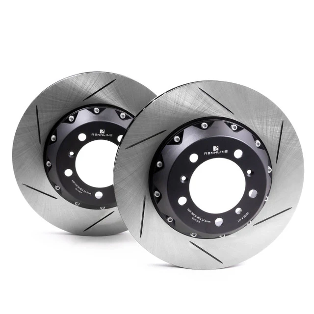 Rennline Semi-Floating Vented Rear Rotor Pair for Porsche 997