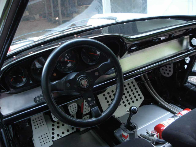 Rennline Solid Aluminum Lower Dash Cover for Porsche 911 (1974-85)