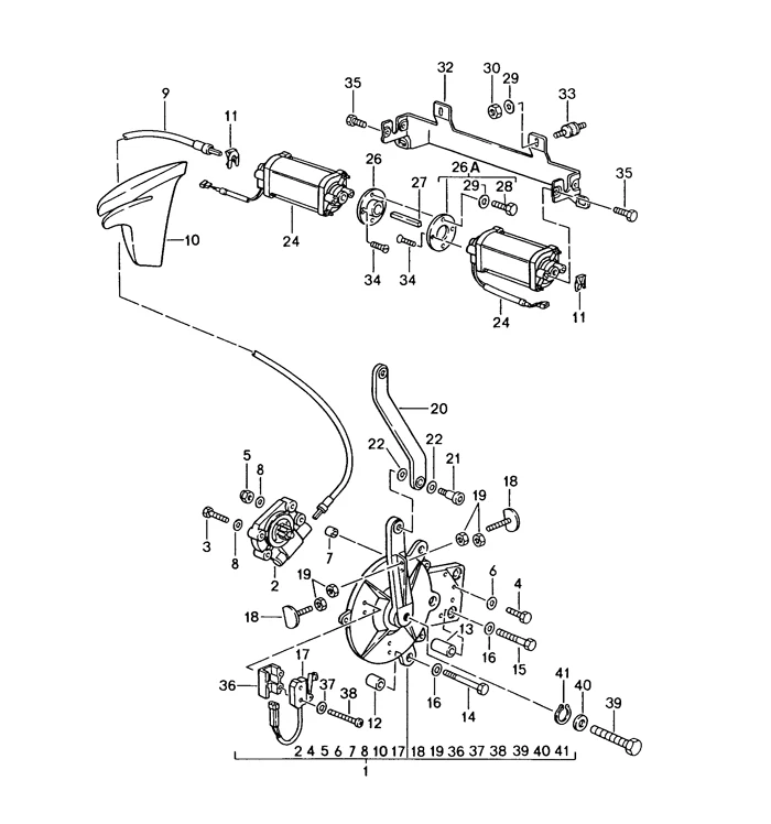 Right Convertible Top Cable for Porsche 911 (1986-98) - Image 3