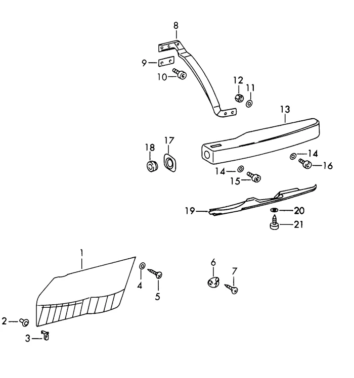 Right Lower Arm Rest Cover for Porsche 911 (1965-69) - Image 2