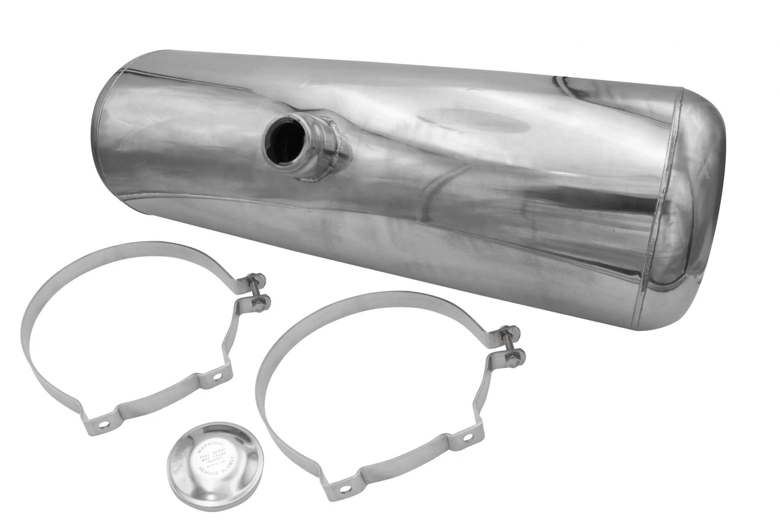 S/S Gas Tank, 8" X 30", Center Fill, 6.1 Gallon
