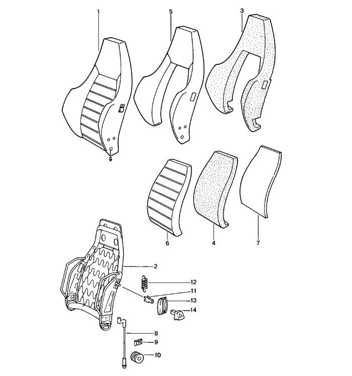 Seat Adjustment Knob for Porsche Sport or Comfort Seats (1983-1998) - Image 3