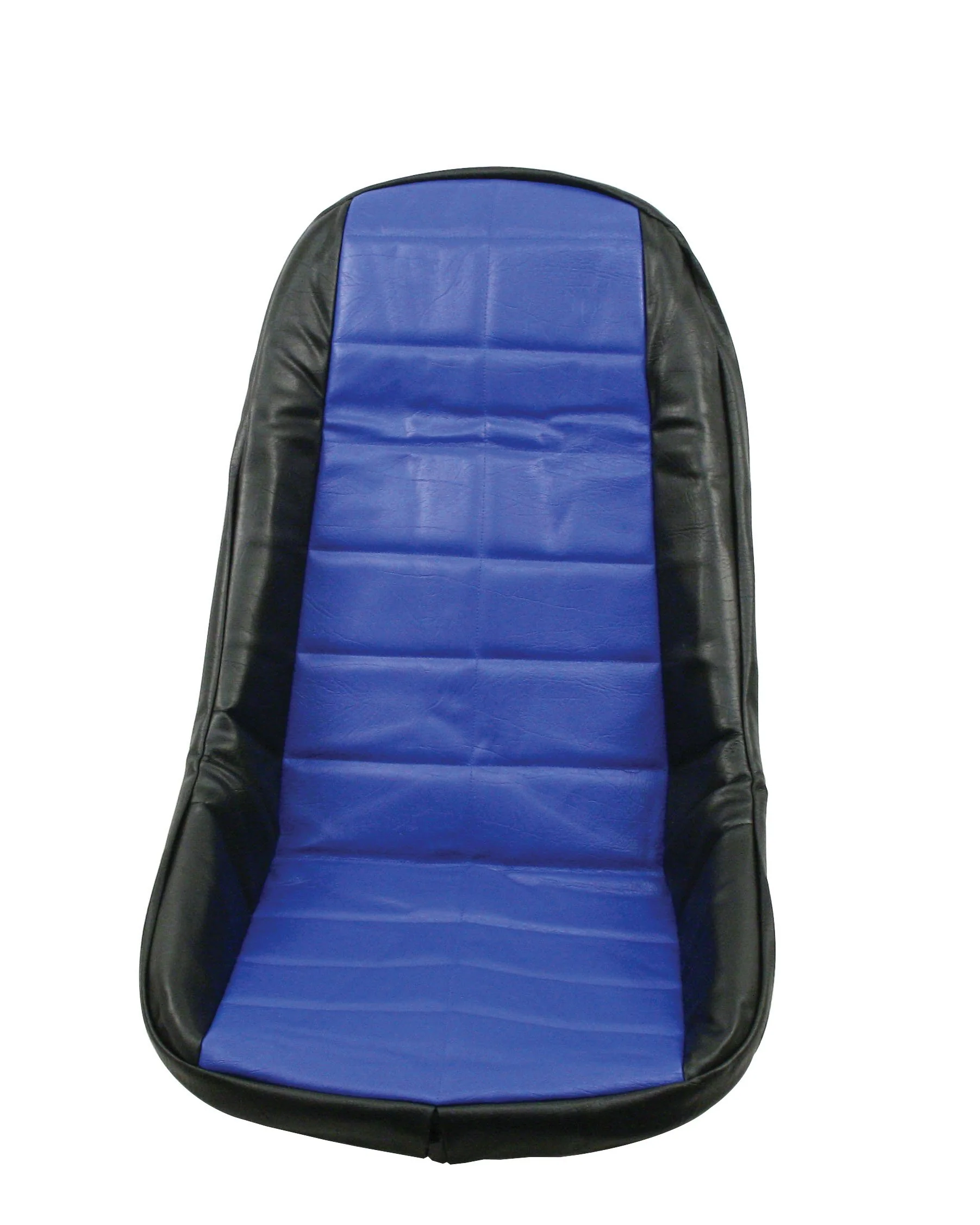 Seat Cover,Black/Blue with Square Pattern, Each