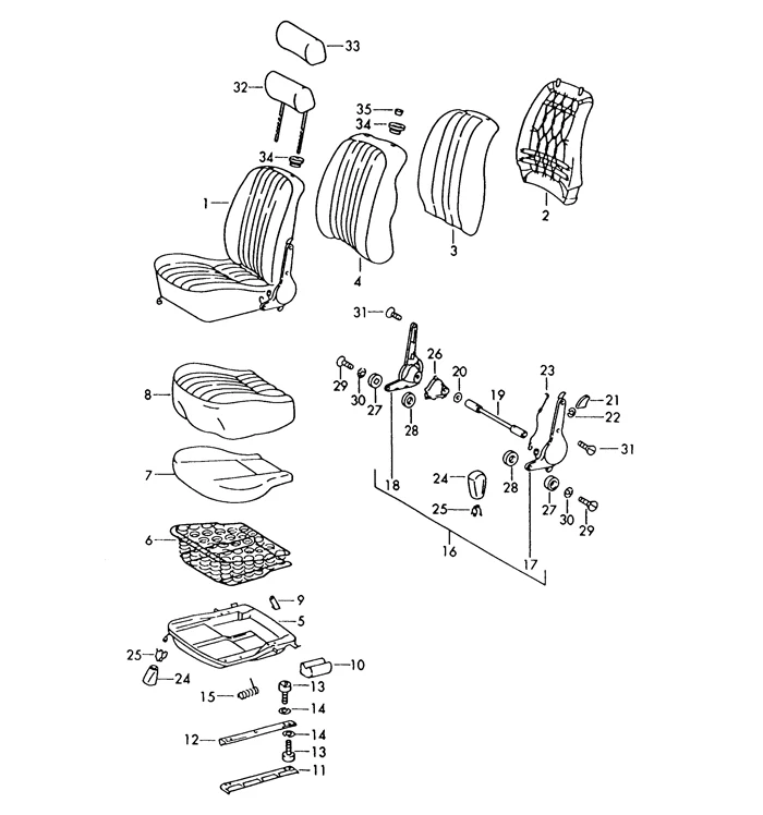 Seat Rail Support for Porsche 911 (1973) - Image 2