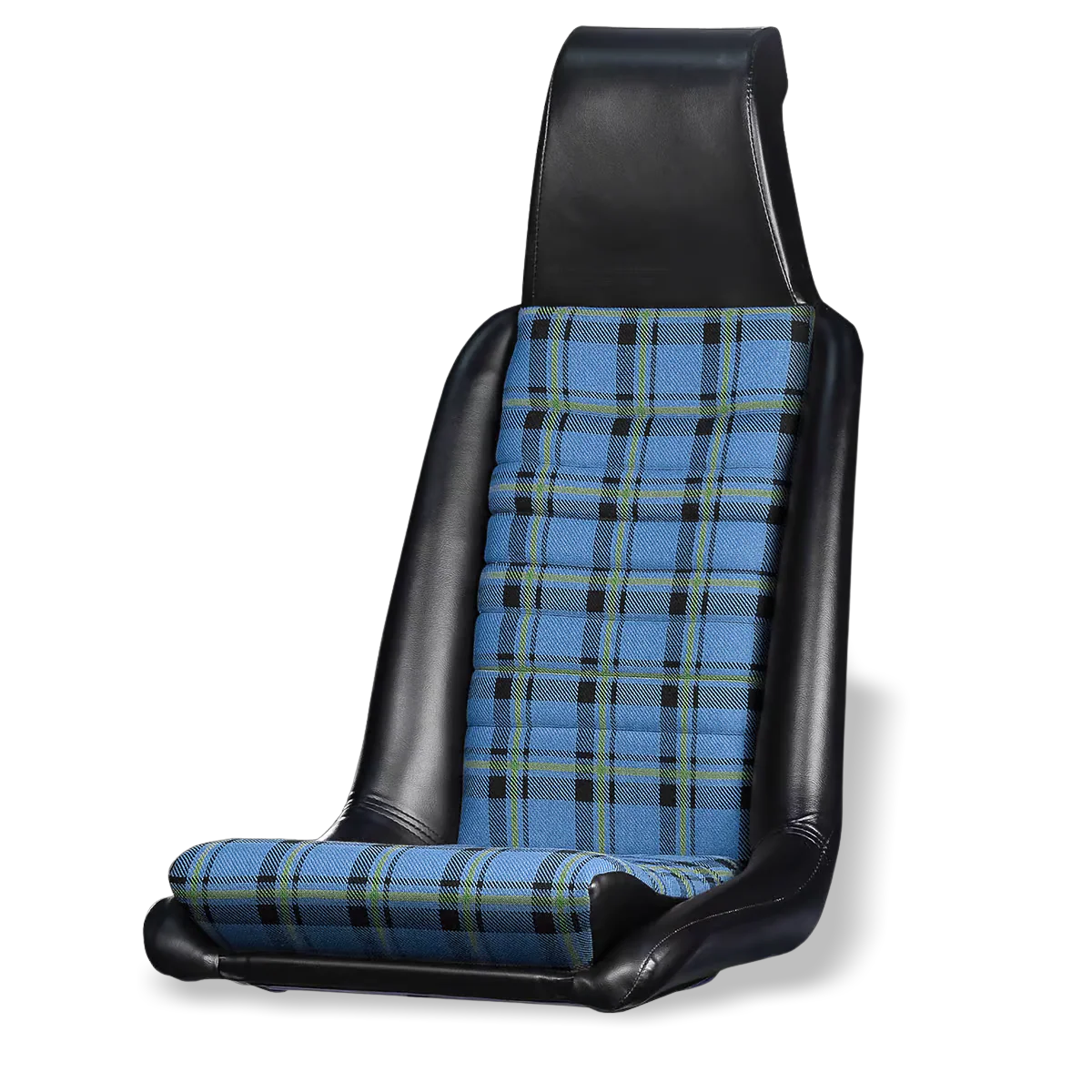 914Rubber Sewn Plaid Seat Material Kit for Porsche 914 (1975-76)