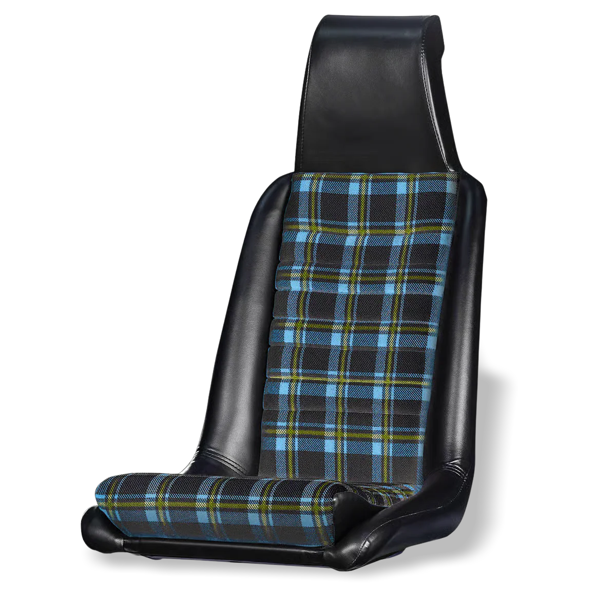 914Rubber Sewn Plaid Seat Material Kit for Porsche 914 (1975-76) - Image 3