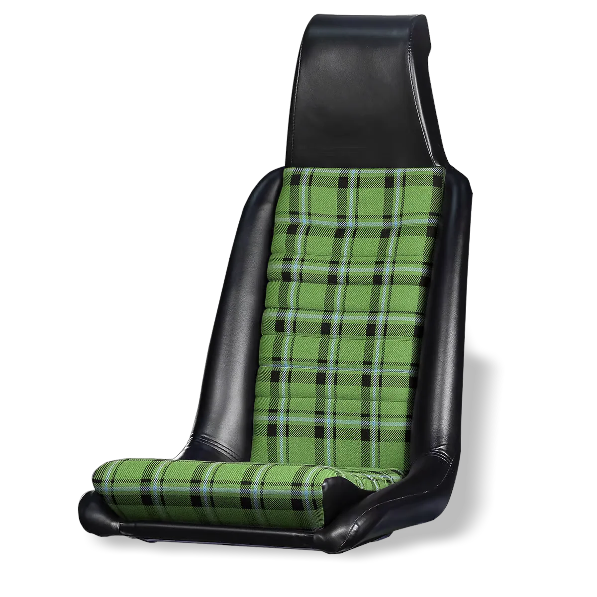 914Rubber Sewn Plaid Seat Material Kit for Porsche 914 (1975-76) - Image 8