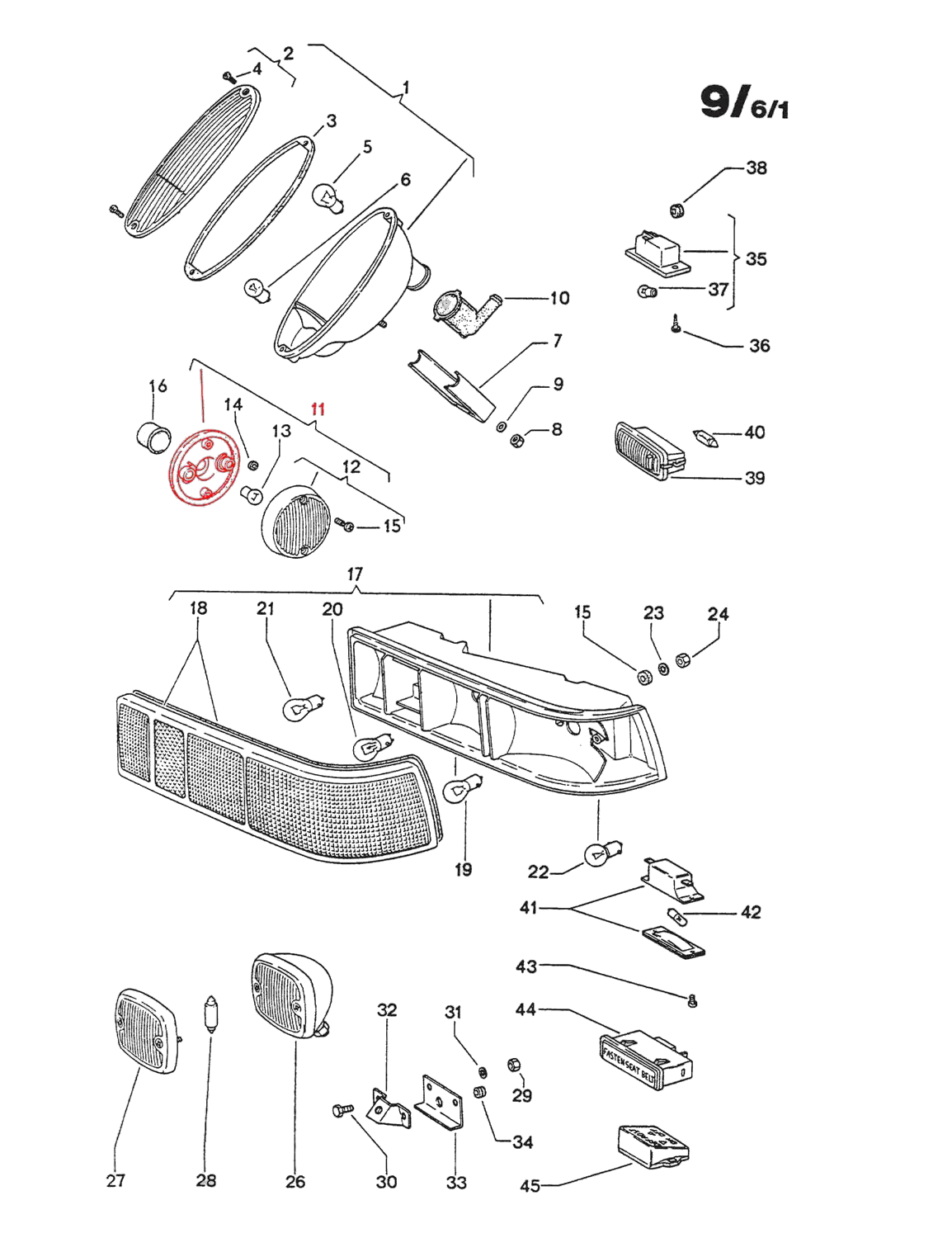 Side Marker Plastic Clip for Porsche 914 - Image 4
