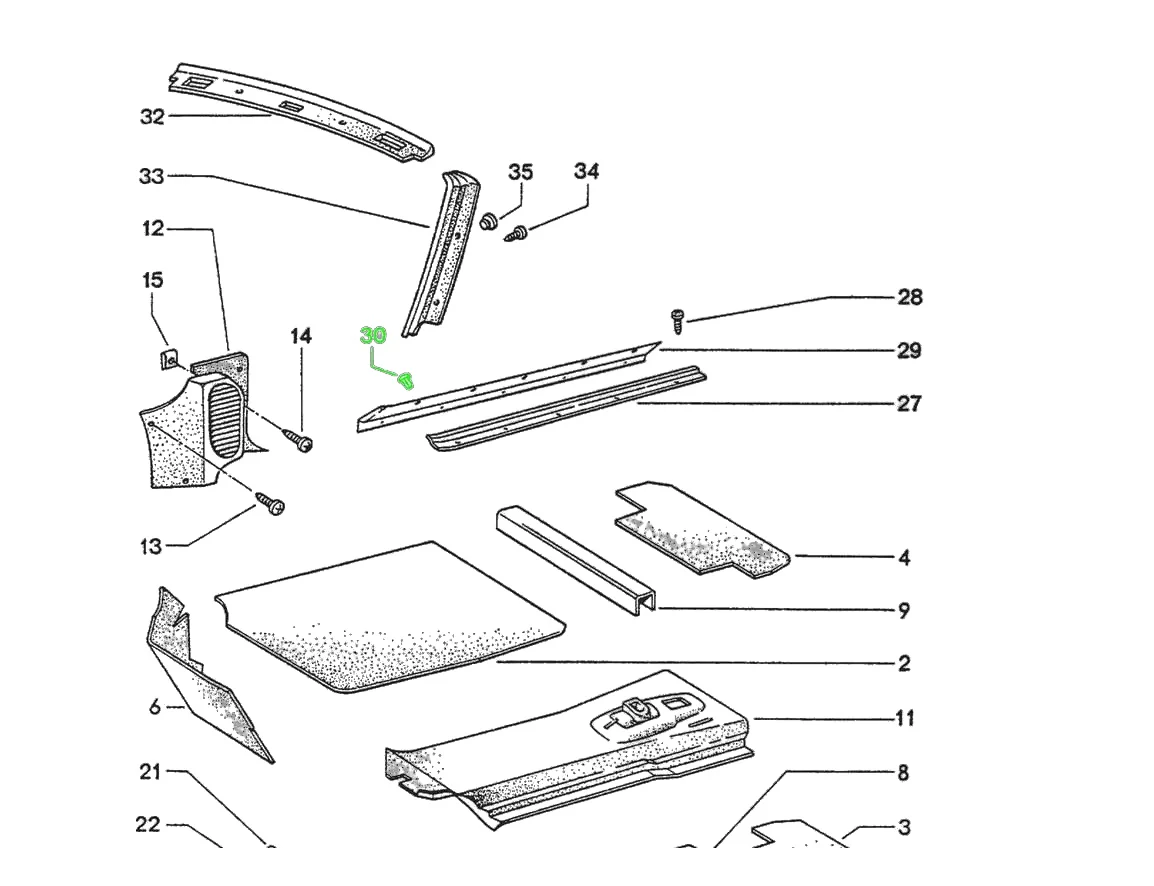 914Rubber Sill Plate Expansion Rivets for Porsche 914 - Image 3