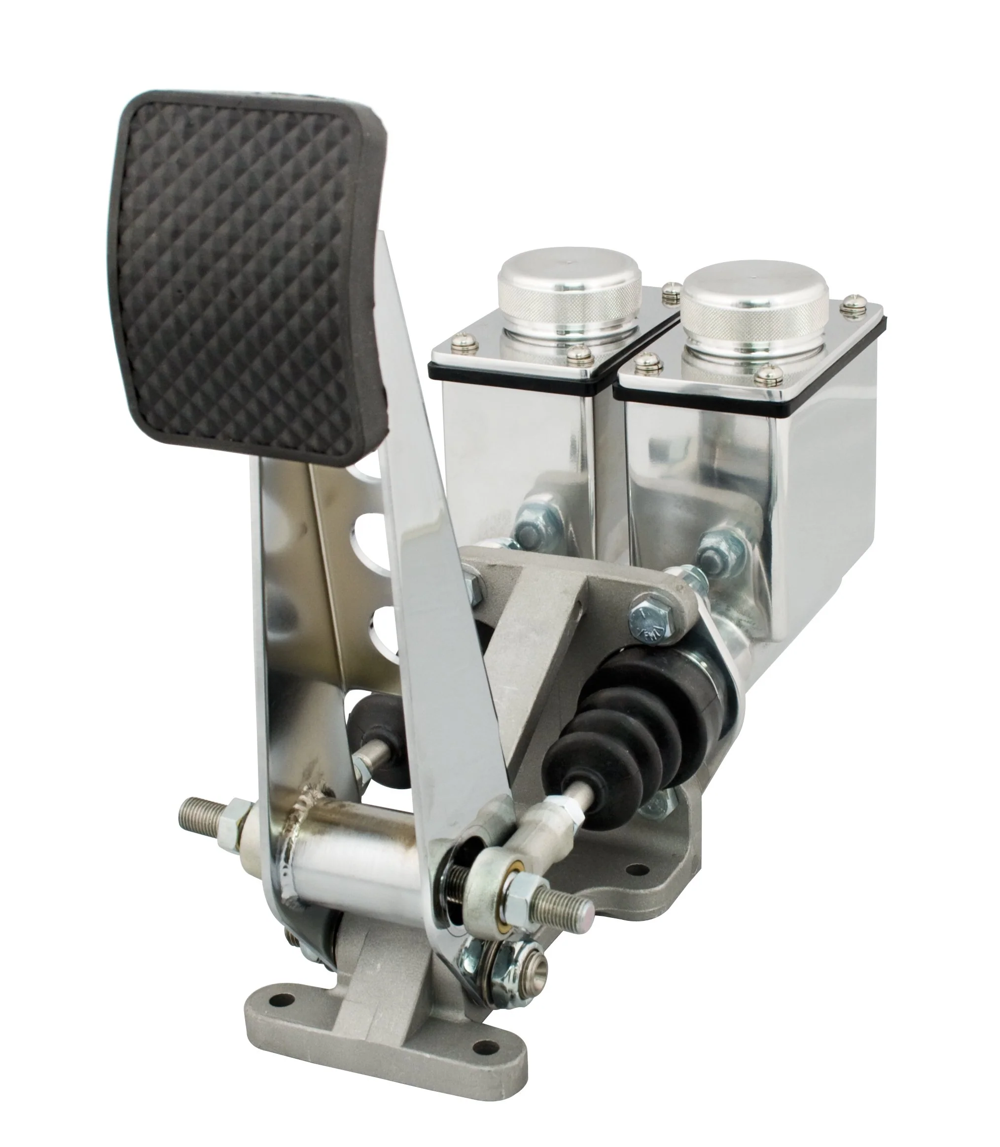 Single Pedal Assembly with Dual Master Cylinders 7/8" Brake - 7/8" Brake, fitting size is 1/8" NPT.