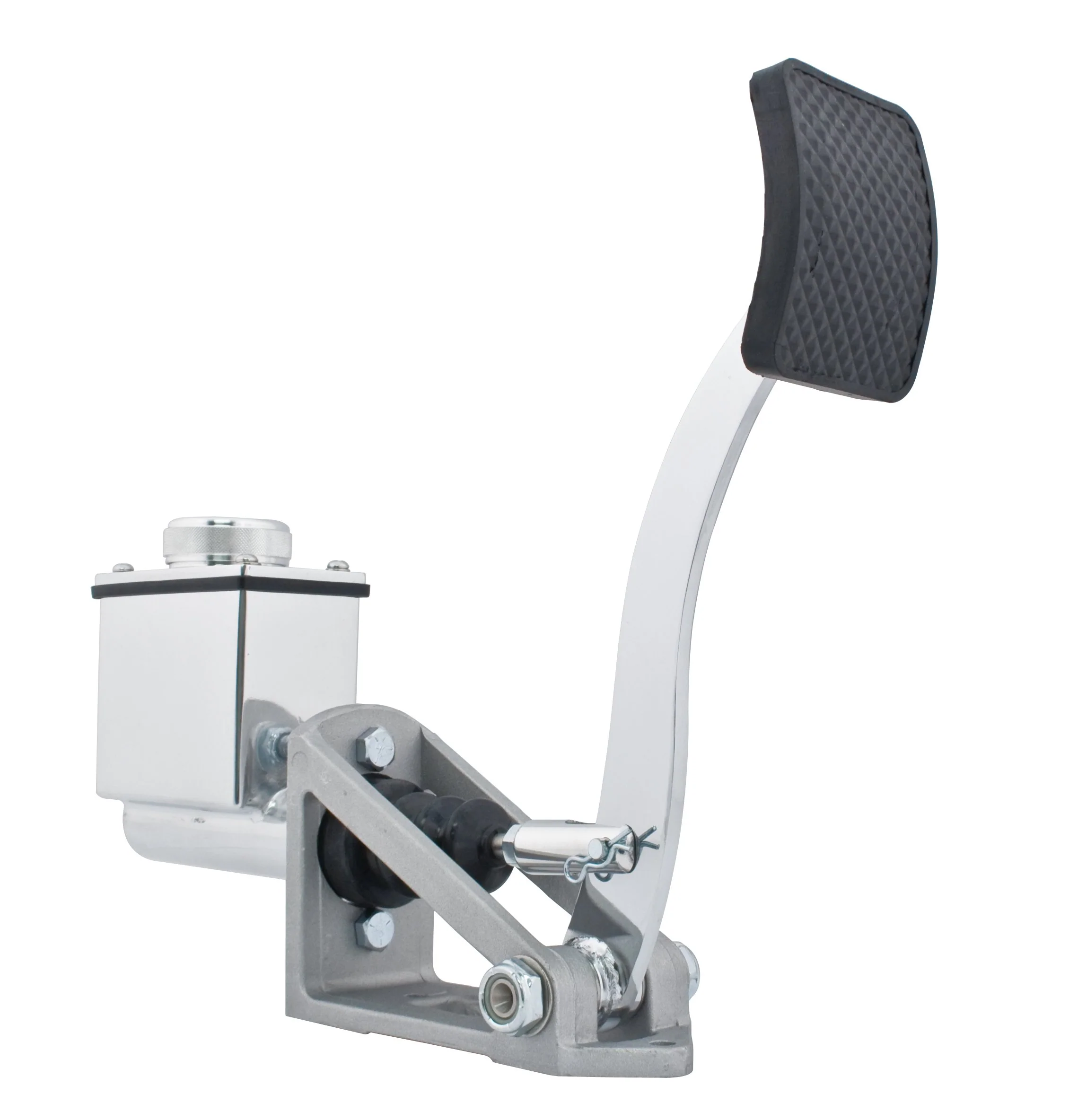 Single Pedal Assembly with Single Master Cylinder. 3/4" Brake/Clutch, fitting size is 1/8" NPT.