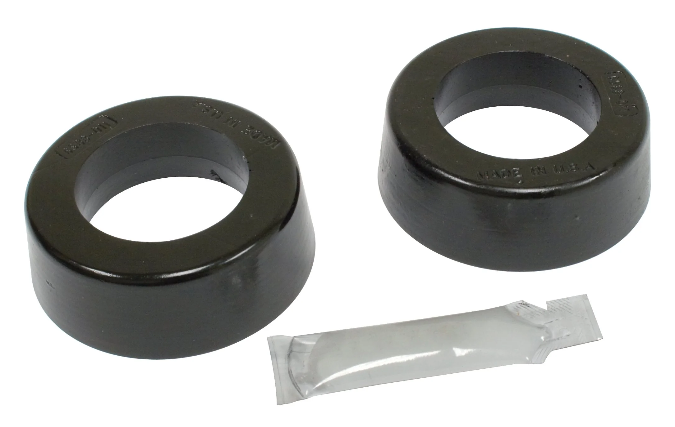 Smooth/Round Type Grommets, 1-3/4" I.D. Early Swing Axle, w/ EMPI H.D. Spring Plates, Pr.