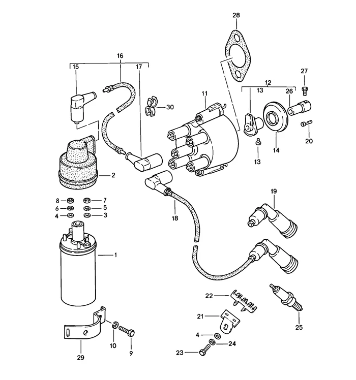 Spark Plug Wire Set for Porsche 924S and 944 (1983-89) - Image 2