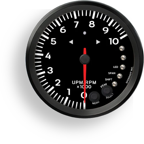 Speedhut 4.5" Tachometer - 10k rpm, with Shift Light - Image 3