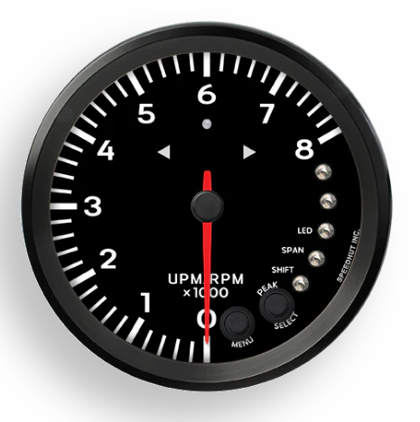 Speedhut 4.5" Tachometer - 8k rpm, with Shift Light - Image 3