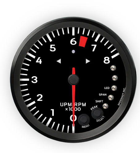 Speedhut 4.5" Tachometer - 8k rpm, with Shift Light - Image 4
