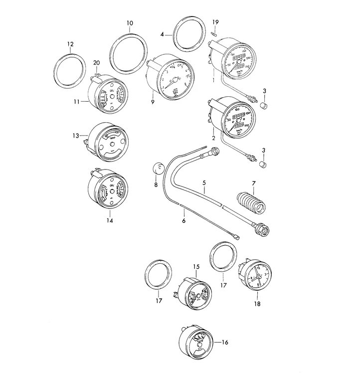 Speedometer/Combination Gauge Retainer Ring for Porsche 911 (1970-89) - Image 2