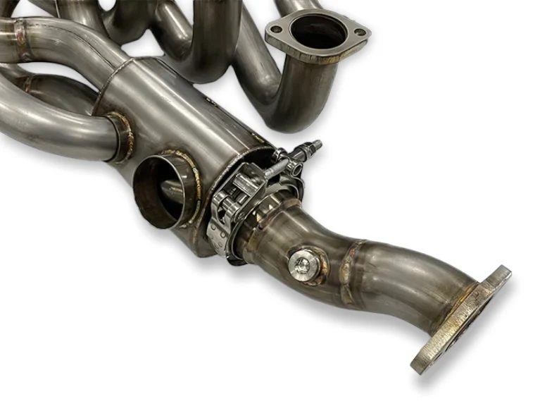 Stainless Steel 1-3/4” Header Set with Heat Exchangers for Porsche 911 (1965-89) - Image 3