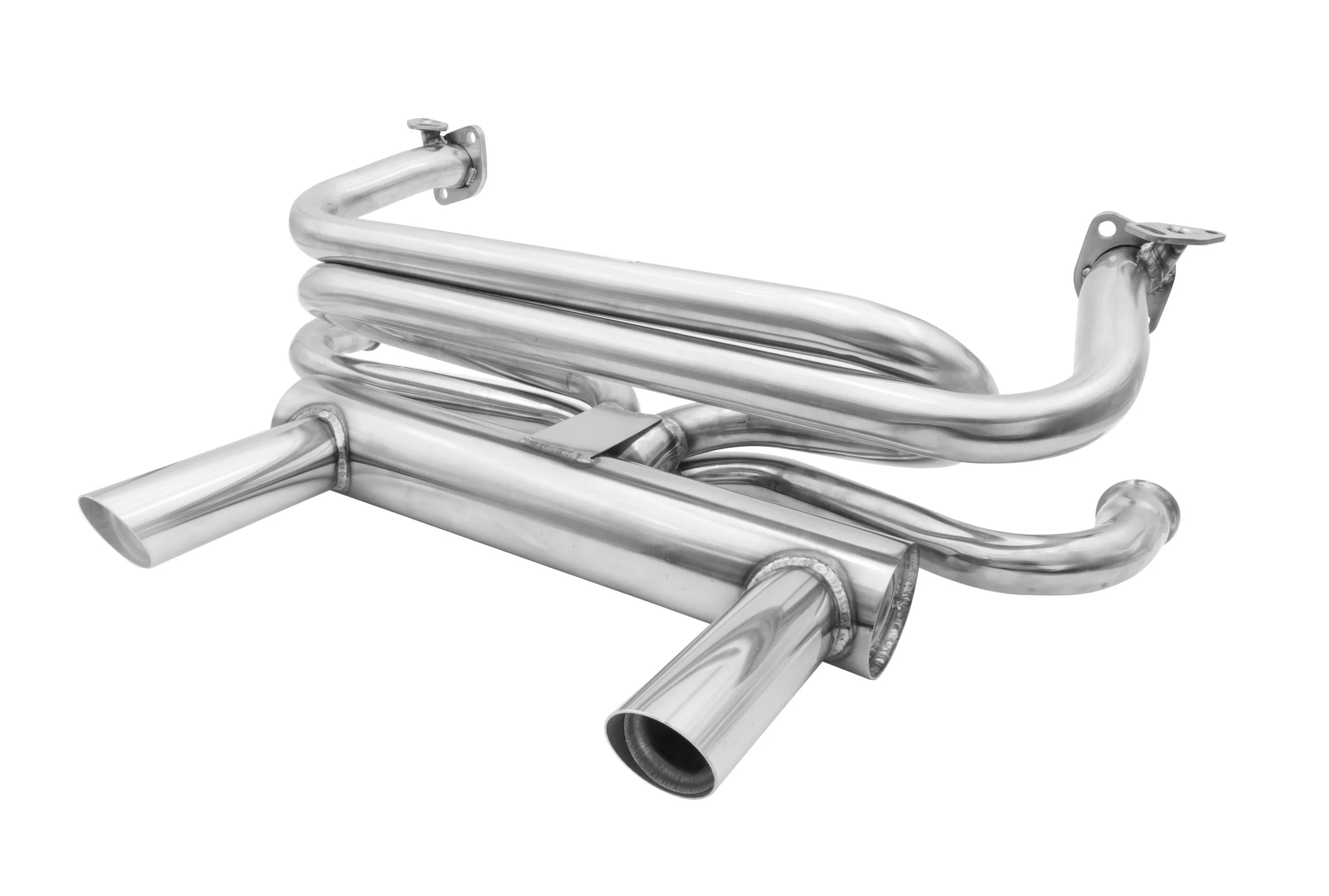 Stainless Steel 2-Tip Exhaust System