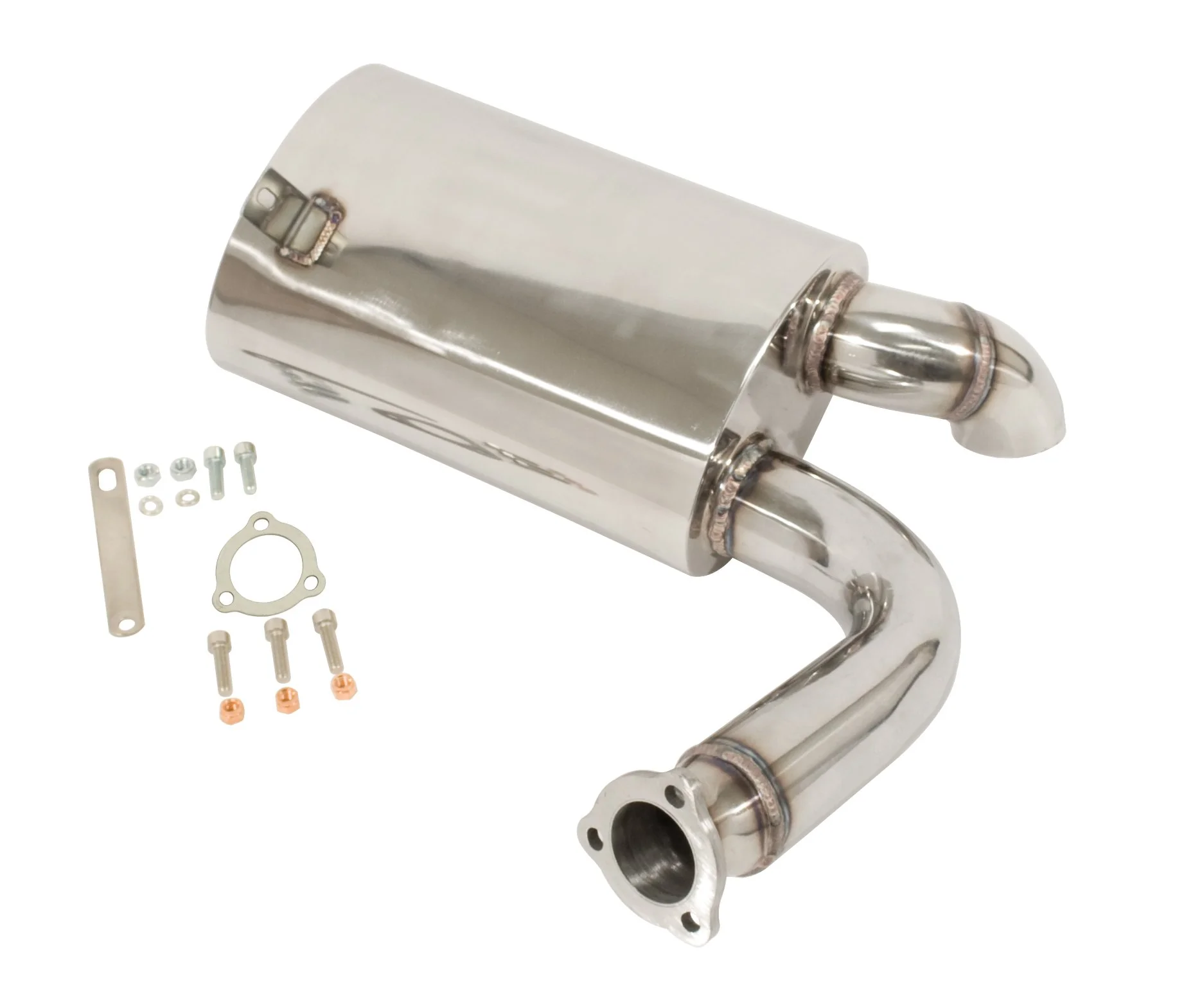 Stainless Steel Sideflow Muffler Only