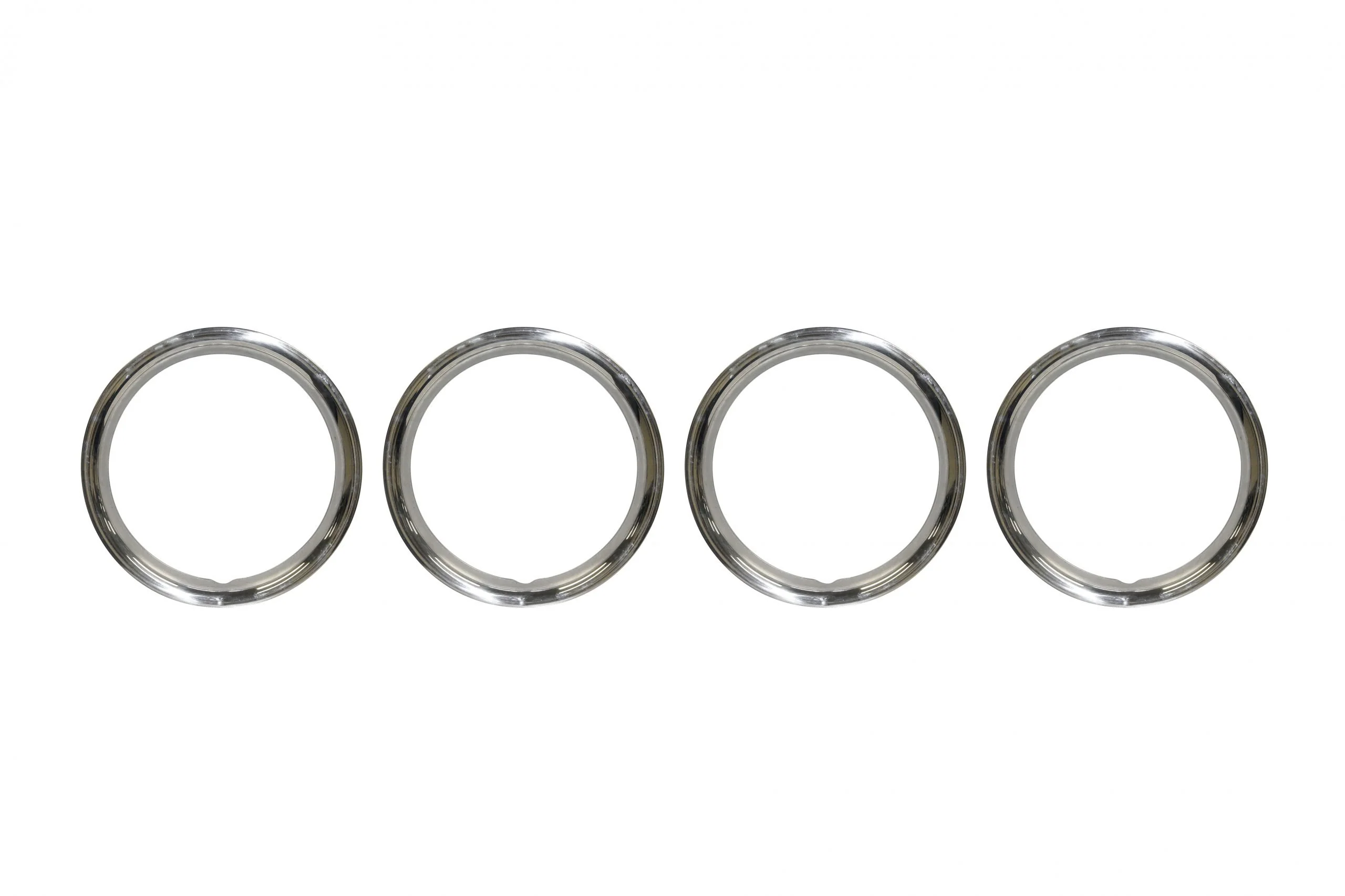 Stainless Steel Wheel Trim Rings, 15", Set of 4 (Boxed)