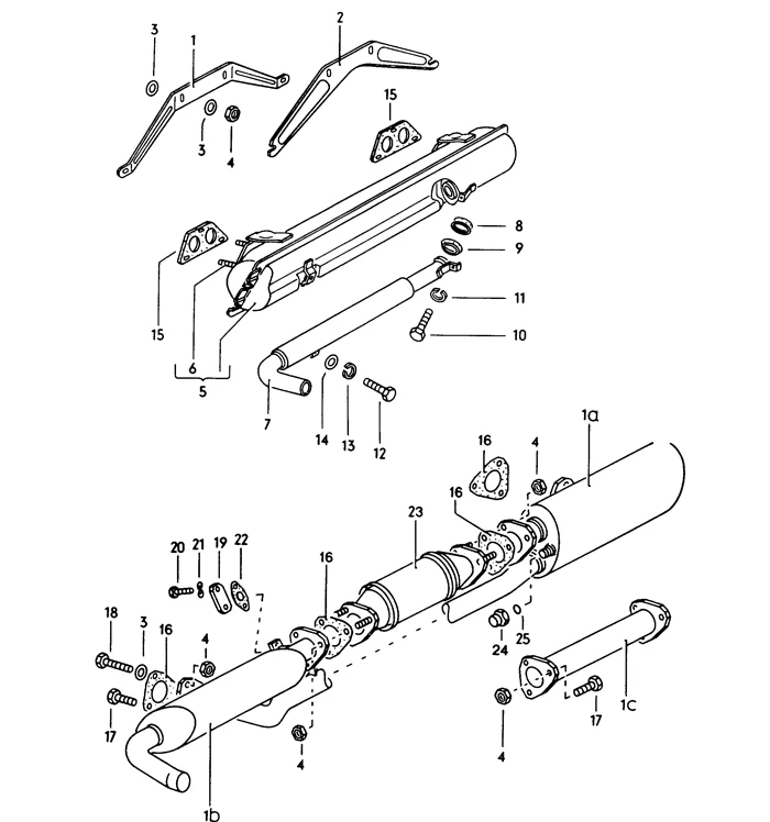 Stock Muffler for 2.0L Porsche 914 (72-75) - Image 4
