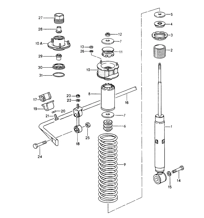 Rear Strut Bump Stop for Porsche 911 and 928 (1978-95) - Image 2