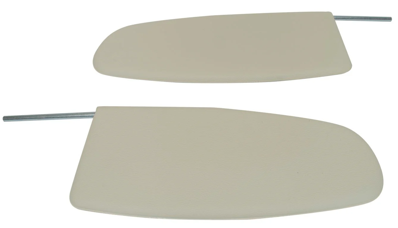 Sun Visors, 58-64 Type 1, Ivory, Pair