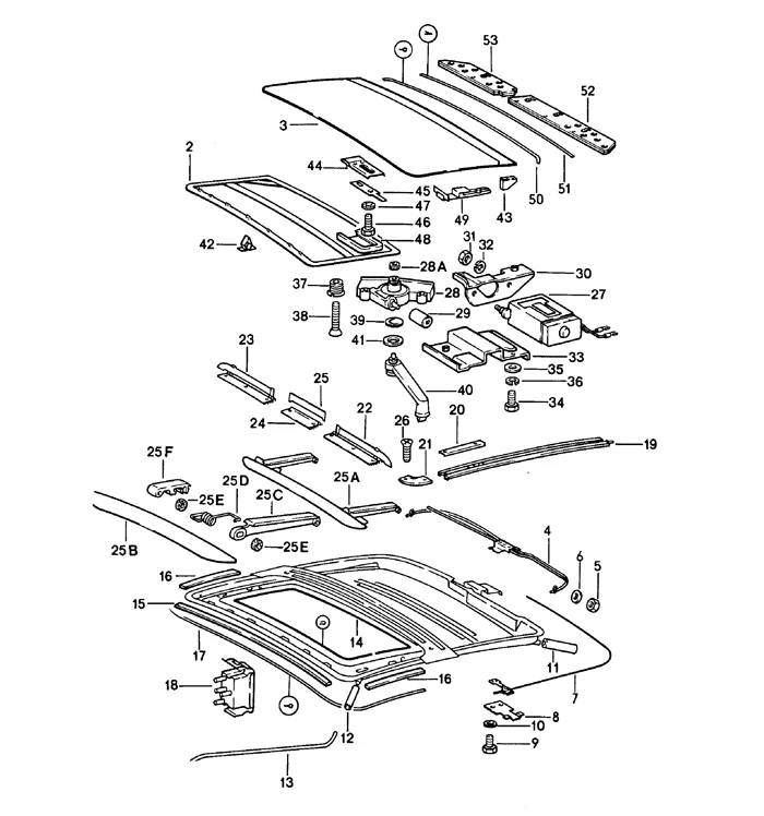 Sunroof Guide Support for Porsche 911 (1983-98) - Image 2