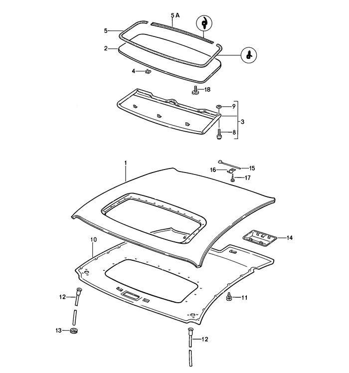 Sunroof Seal for Porsche 928 (1978-95) - Image 2