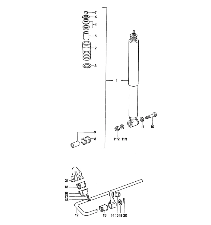 Rear Sway Bar Bushing Bracket for Porsche 911, 912 and 914 (1965-76) - Image 3