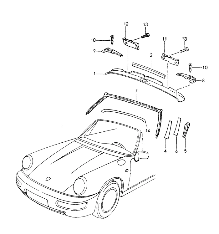 Targa Top Seal for Porsche 911 (1970-98) - Image 2