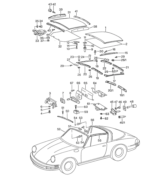 Targa Top Seal for Porsche 911 (1974-1985) - Image 2